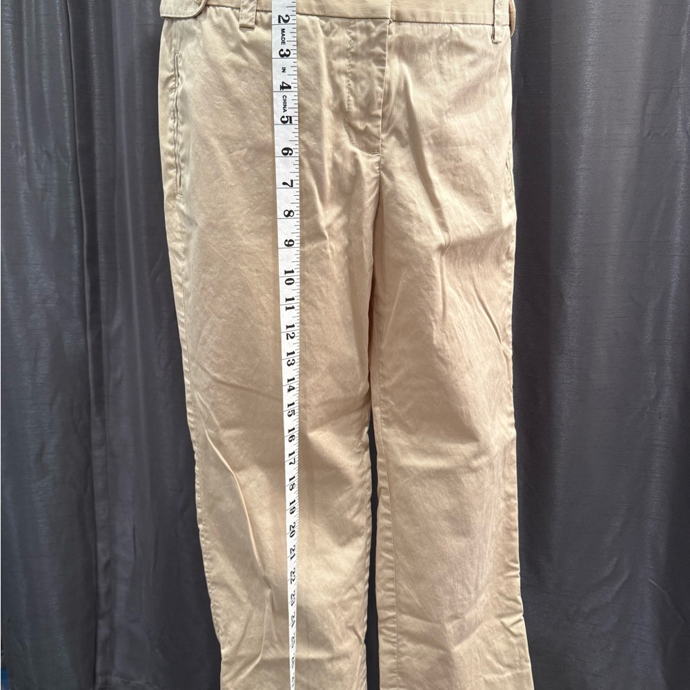 J Crew Vintage Cream Straight-Leg Clam Digger Pants View 4